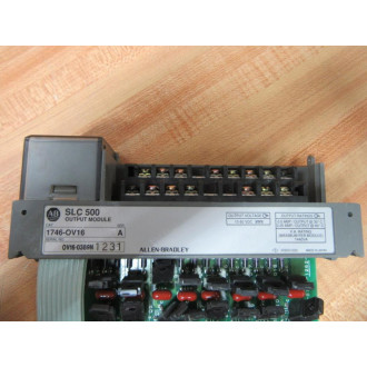 Allen Bradley 1746-OV16 Output Module 1746-0V16 Series A WO Cover - Used