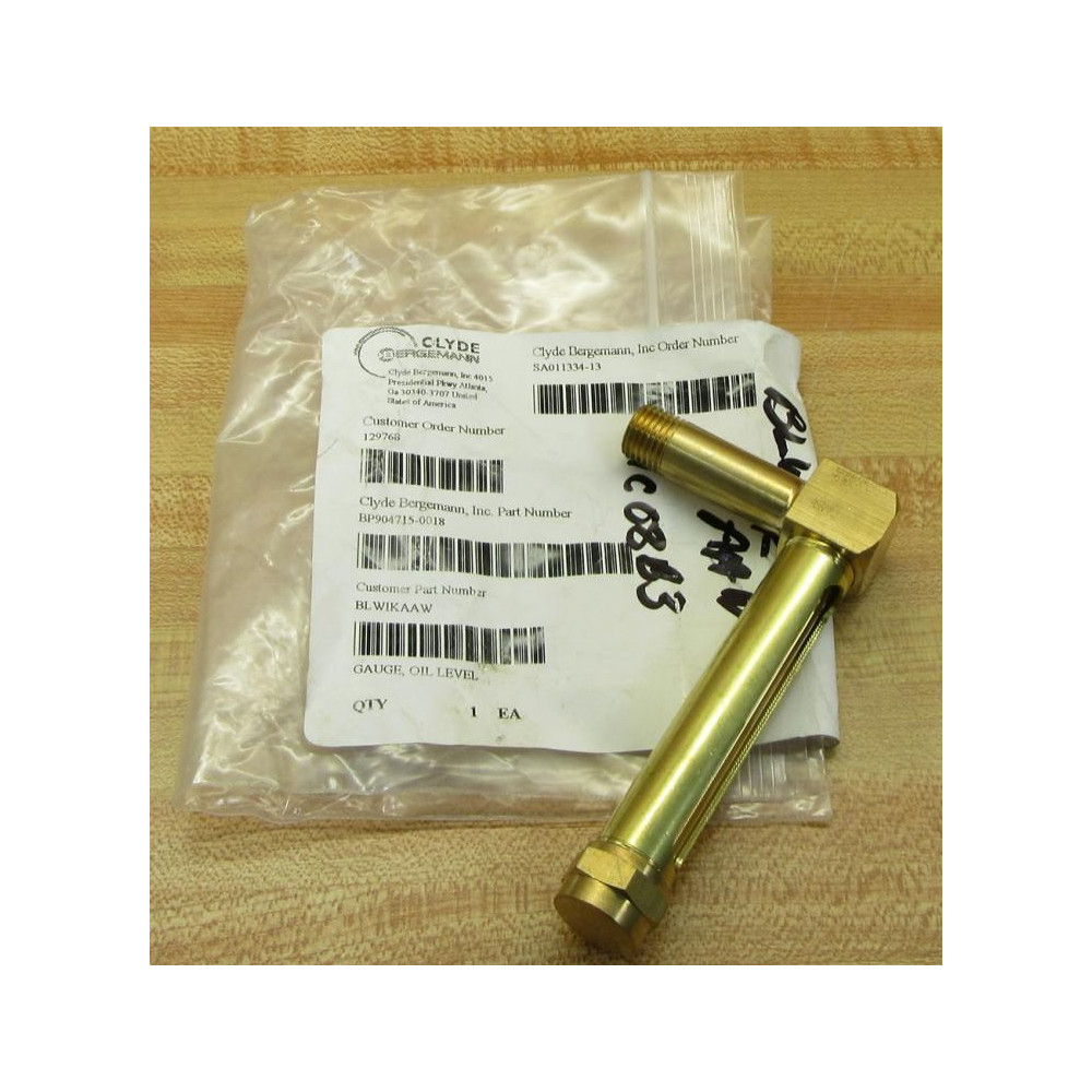 Clyde Bergemann BP904715-0018 Oil Level Gauge BP9047150018