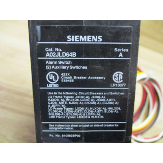 Siemens A02JLD64B Alarm Switch - Used