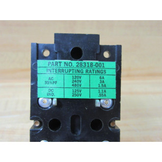 Hubbell 28318-001 PBP Pushbutton Insert PG1 28318001