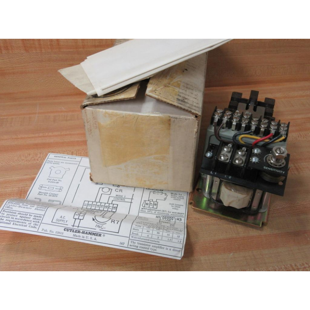 Cutler Hammer 13535H111-1 Transistor Relay 13535H1111