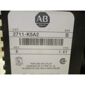 Allen Bradley 2711-K5A2 Operator Interface 2711K5A2 Enclosure Only - Used