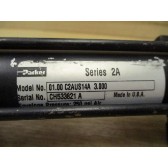 Parker 01.00 C2AUS14A 3.00 Pneumatic Cylinder 0100C2AUS14A300 - Used