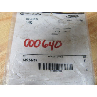 Allen Bradley 1492-N49 Terminal Jumper1492N49 (Pack of 10)