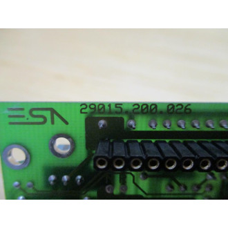 ESA 29015.200.026 Circuit Board 29015200026 - Used