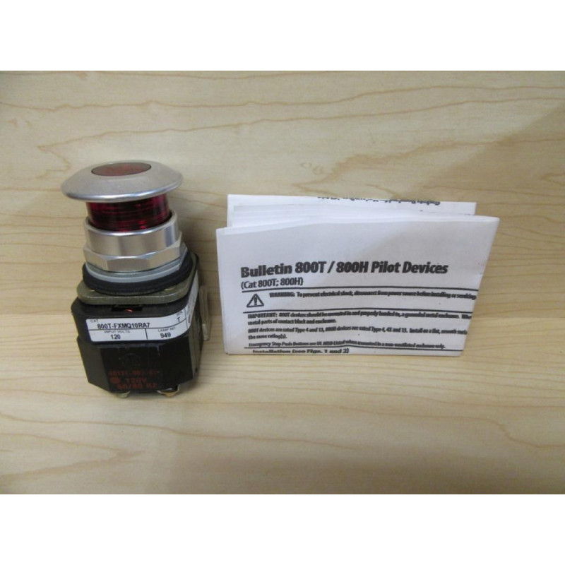 Allen Bradley 800T-FXMQ10RA7 Push Pull Switch - New No Box