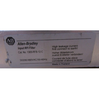 Allen Bradley 1305-RFB-12-C Input RFI Filter 1305RFB12C - Used