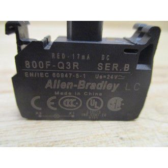 Allen Bradley 800F-Q3R LED Lamp Module 800FQ3R Red-17mA DC - New No Box