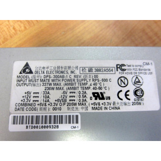 Delta Electronics DPS-300AB-1C 377W Power Supply DPS300AB1C - Used