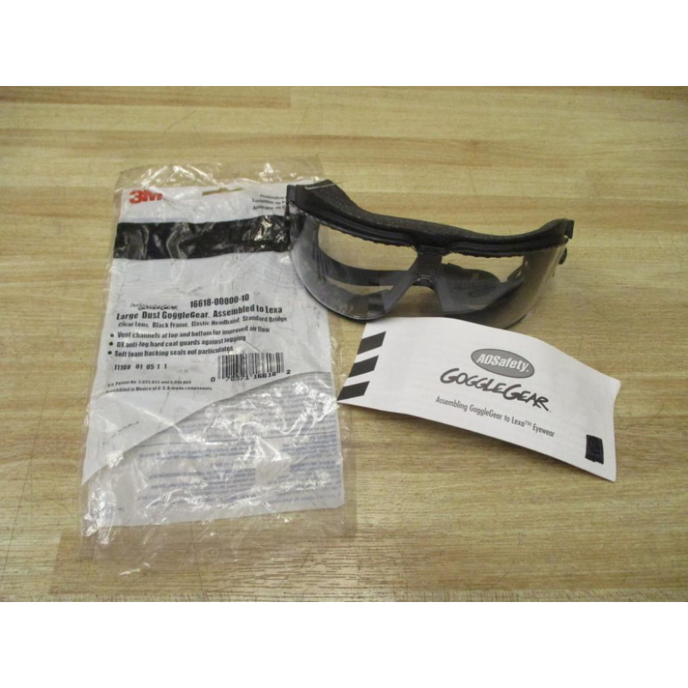 3M 16618-00000-10 Dust Goggles 166180000010 (Pack of 7) 3M 16618-00000-10 Dust Goggles 166180000010 (Pack of 7)