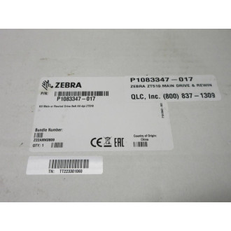 Zebra Technologies P1083347-017 Drive Belt Kit 45189-13