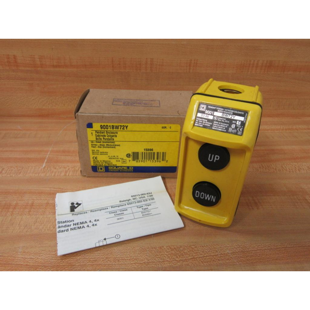 Square D 9001 BW-72Y Pendant Enclosure 15396 Series C