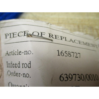 OystarIWK 1658727 Infeed Rod - New No Box