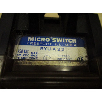 MicroSwitch RYUA22 Contactor - Used