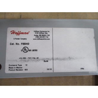 Hoffman F88HD Wireway Drop Hanger - New No Box