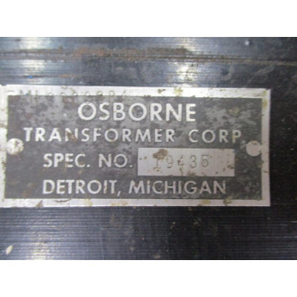 Osborne Transformer Co 19435 Transformer - Used