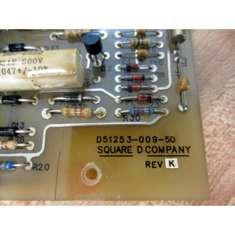 Square D D51253-009-50 Circuit Board D5125300950 - Used