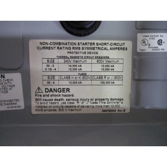 Siemens 14CSD32BA Motor Starter Enclosure Only - New No Box