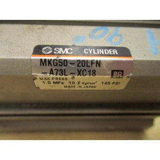 SMC MKG50-20LFN-A73L-XC18 Cylinder MKG5020LFNA73LXC18 - Used