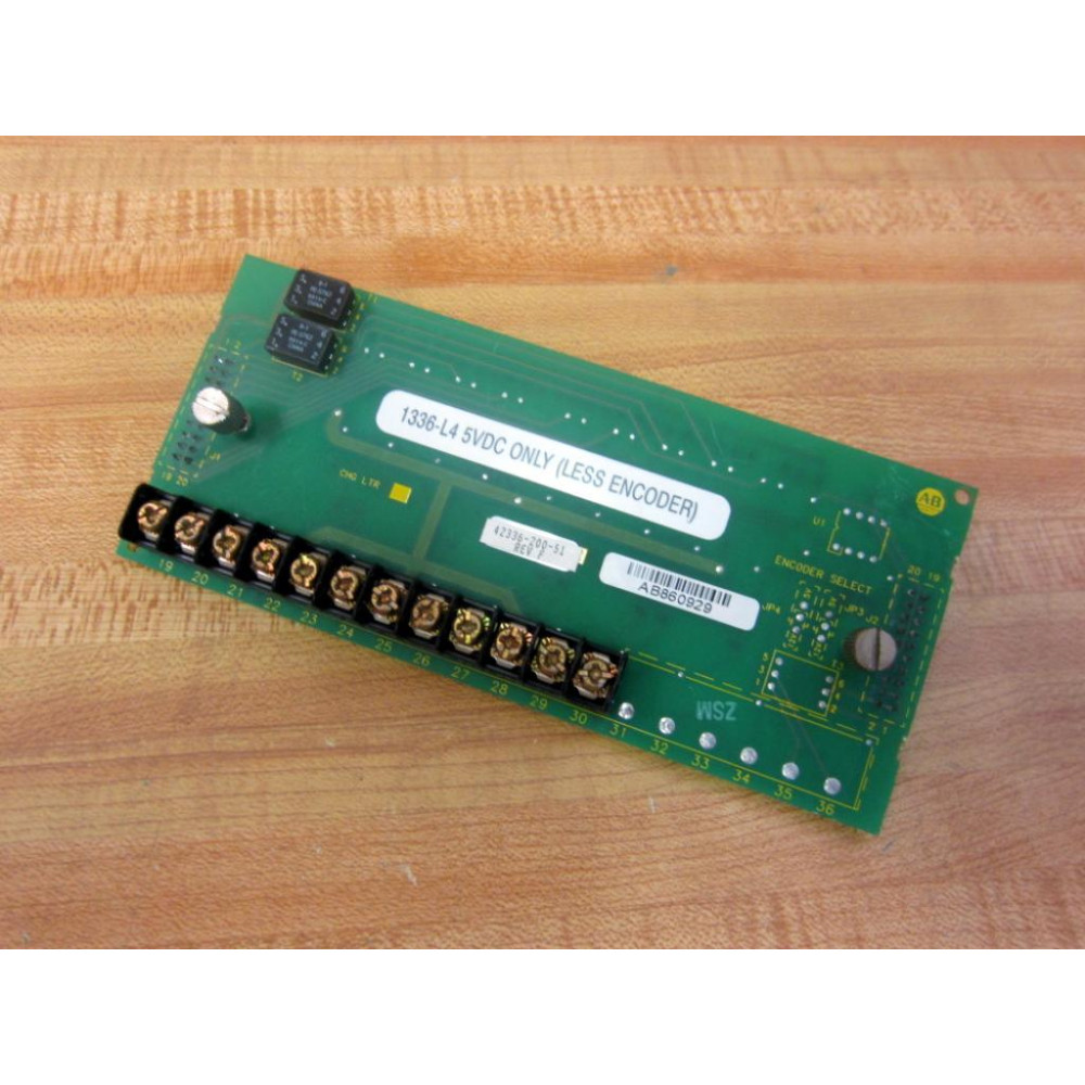 Allen Bradley 42336-200-51 1336-L4 Option Bd 4233620051 Rev.F - Used