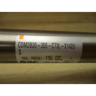 SMC CDM2B20-355-C73L-X142U Cylinder CDM2B20355C73LX142U W Switches - New No Box
