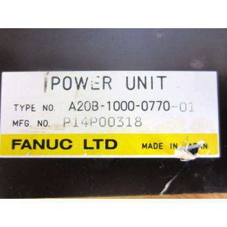 Fanuc A20B-1000-0770-01 Power Unit - Used