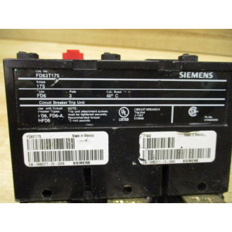 Siemens FD63T175 Circuit Breaker - New No Box
