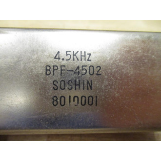 Soshin BPF-4502 EMI Filter 8010001 - Used