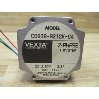 Oriental Motor C6838-9212K-C4 Vexta Stepping Motor C68389212KC4 - Used