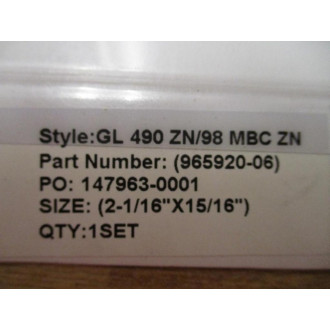 Pentair 965920-06 Graphlock & 98 Packing Set 96592006