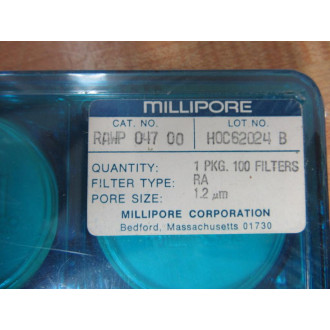 Millipore RAWP 047 00 Membrane Filter RAWP04700 (Pack of 100)