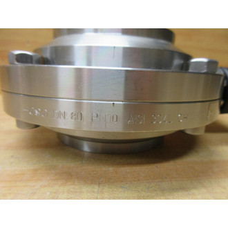 Kieselmann DN80 PN10 AISI 304L CH 456392 Butterfly Valve - New No Box
