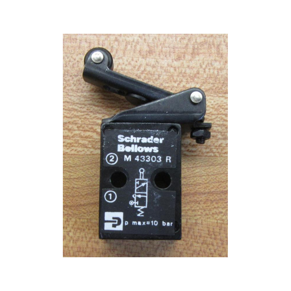 Parker  Schrader Bellows M43303R English Poppet Valve - New No Box