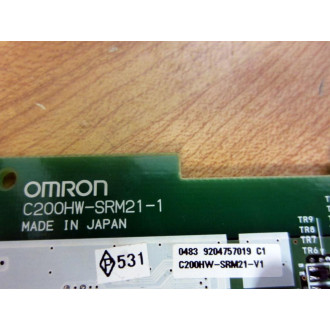 Omron C200HW-SRM21-1 IO Interface Module Bd C200HW-SRM21-V1 - Used