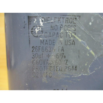 General Electric 26F6636FA GE Capacitor 30UF 660VAC - New No Box