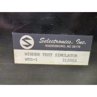 Selectronics WTS-1 Winder Test Simulator MWC 345 - Used