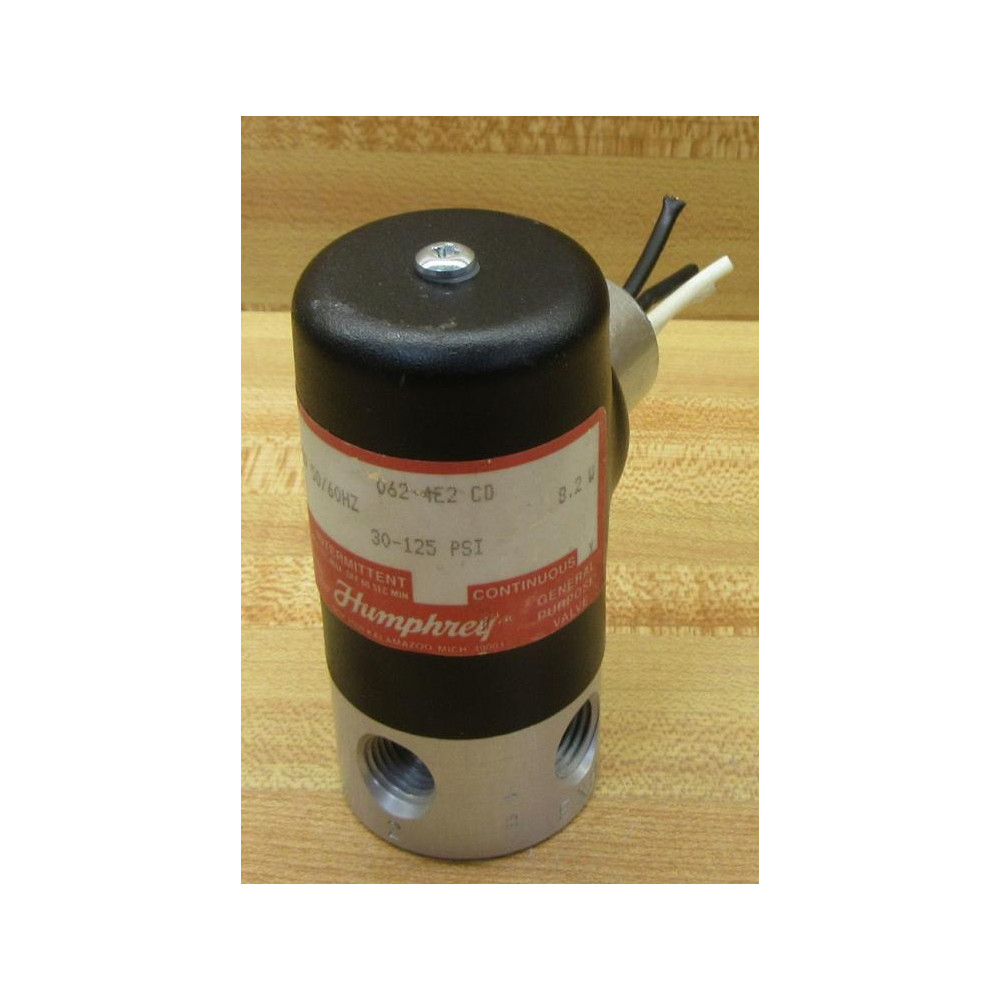 Humphrey 062-4E2-CD Solenoid Valve 0624E2CD - Used