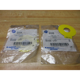 Allen Bradley 800E-15Y Legend Plate 800E15Y (Pack of 2)