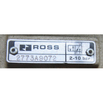 Ross Controls 2773A9072 Solenoid Valve - Used