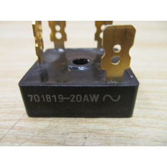 ABB Dodge Reliance 701819-20AW Bridge Rectifier 70181920AW - Used