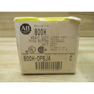 Allen Bradley 800H-DP6JA Push Button Unit 800HDP6JA W Contact Block