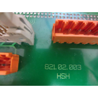 821.02.003 Connection Board 82102003 HSH - Used