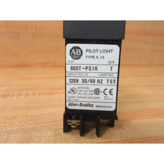 Allen Bradley 800T-PS16C Pilot Light 800TPS16C