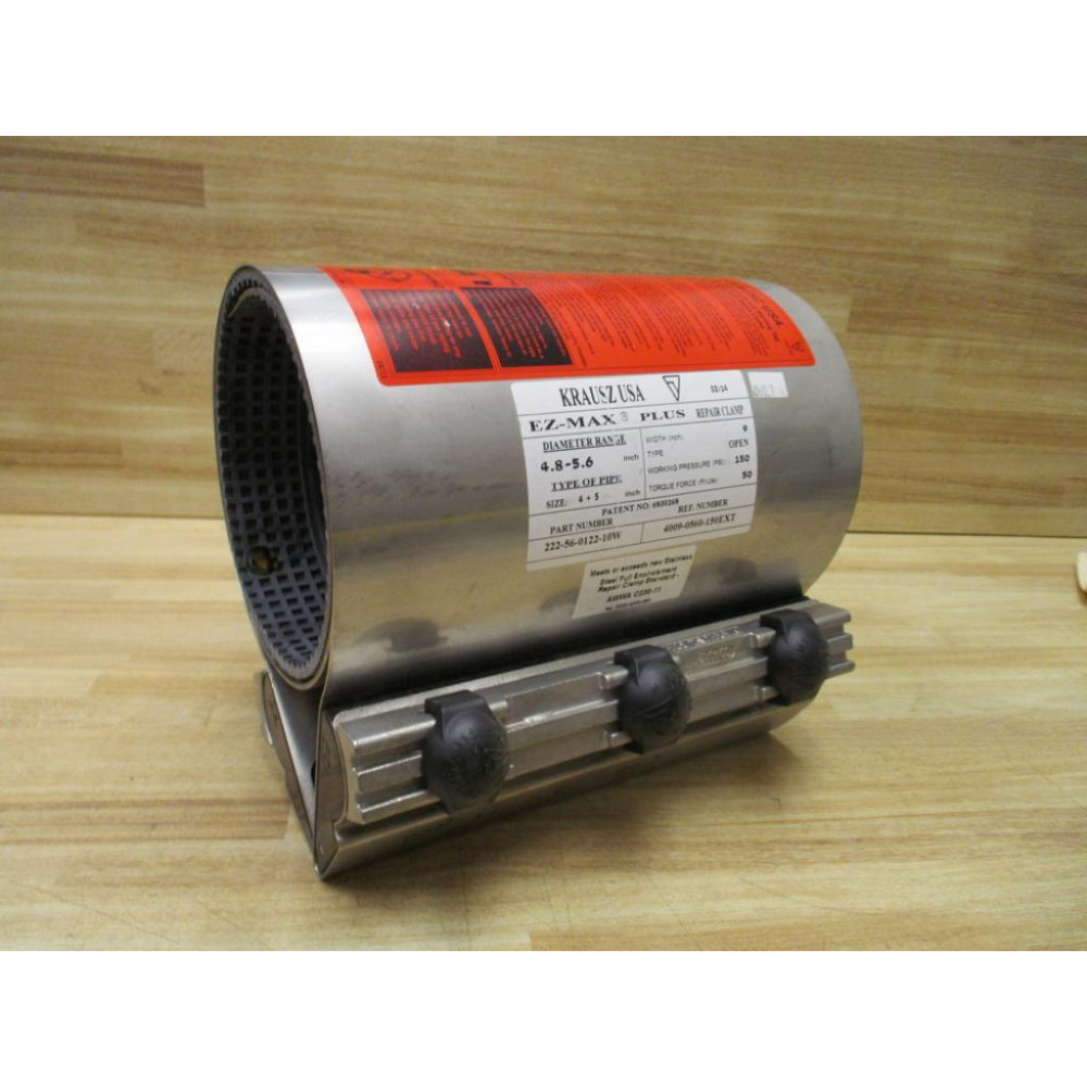 Krausz USA 222-56-0122-10W EZ-Max Plus Repair Clamp 22256012210W - New No Box