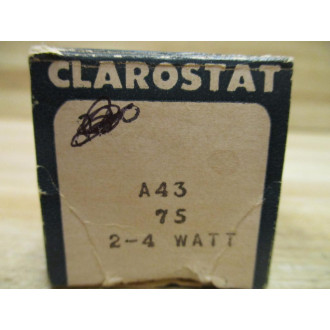 Clarostat A43-75 Potentiometer A4375