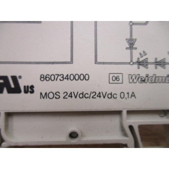 Weidmuller 8607340000 Solid State Relay W Relay - New No Box