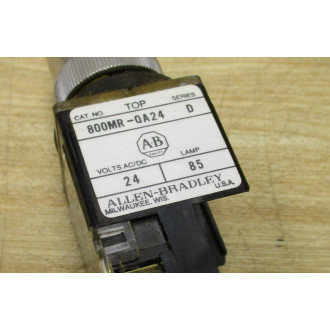 Allen Bradley 800MR-QA24 Push Button 800MRQA24 W Contact Block (Pack of 4) - Used
