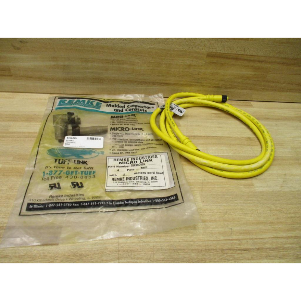 Remke 704K0066D Molded Cordset Remke 704K0066D Molded Cordset
