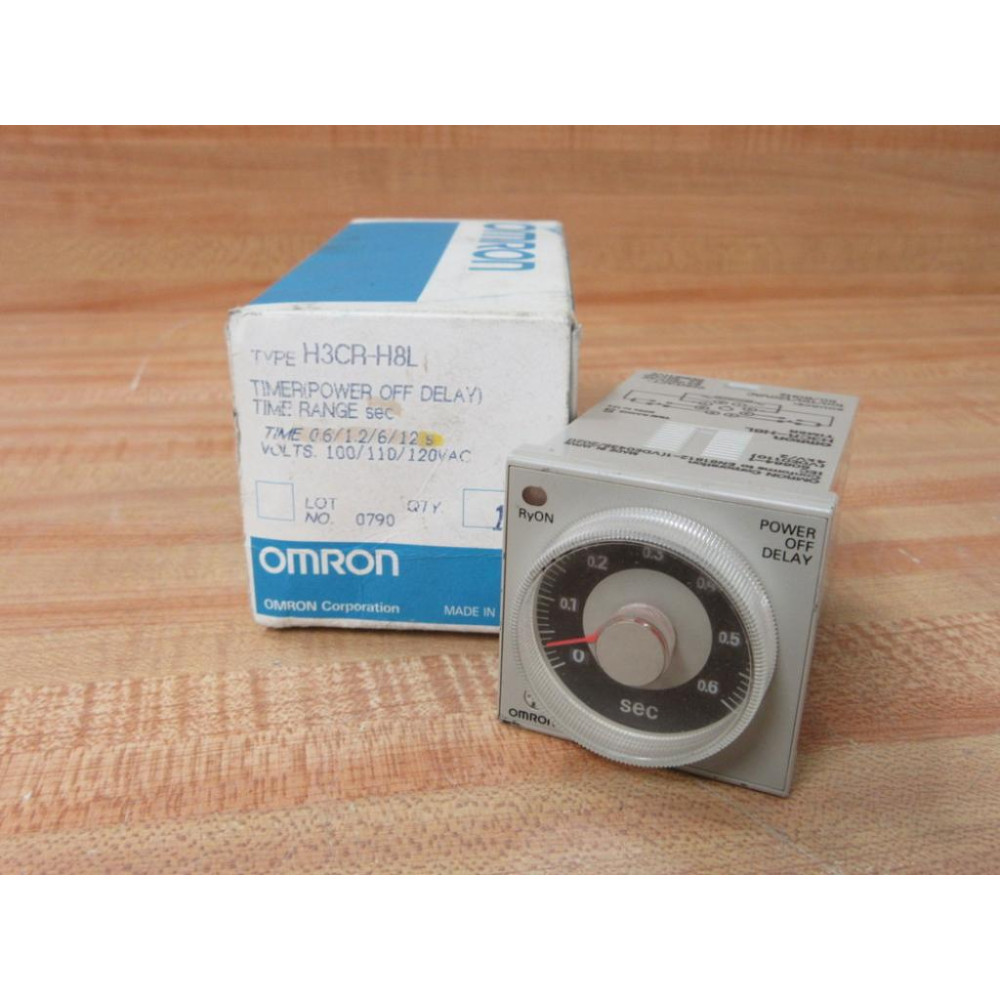 Omron H3CR-H8L Timer 100110120VAC 0.61.2612s