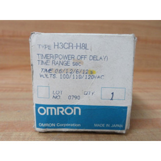 Omron H3CR-H8L Timer 100110120VAC 0.61.2612s